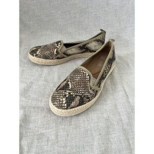Clarks Women's Shoes Clarks Azella Theoni Espadrille Flat 8 M Snakeskin Loafers